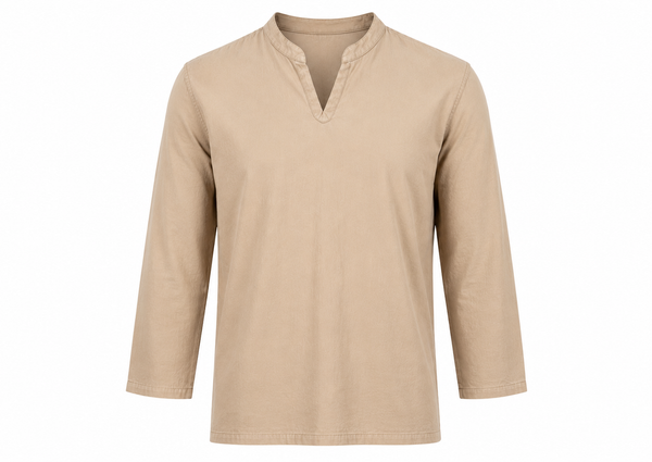 LLAGOX Oversize Premium Gömlek - Bej
