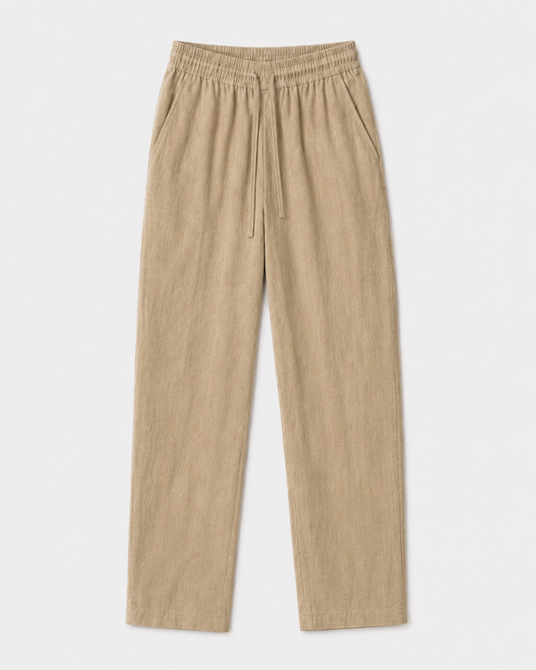 LLAGOX Premium Relaxed Fit Pantolon - Bej