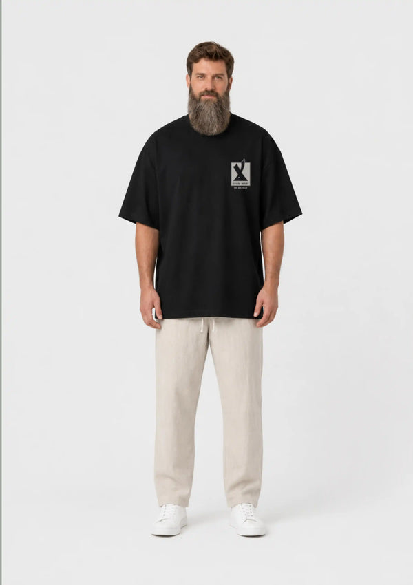 LLAGOX "Know What To Reject" Oversize Tişört